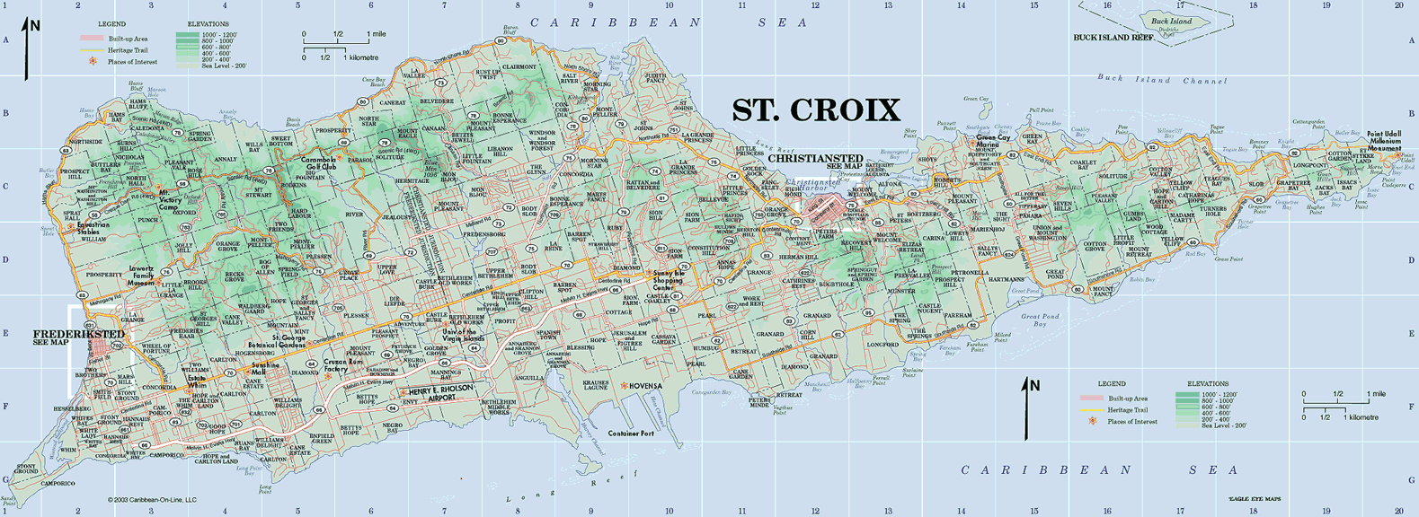 St. Croix Map